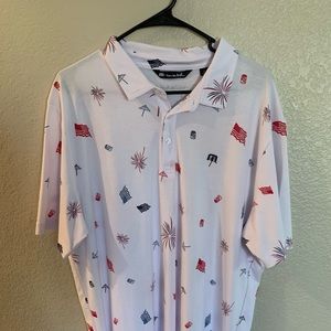 Travis Mathew America Polo July 4 EUC